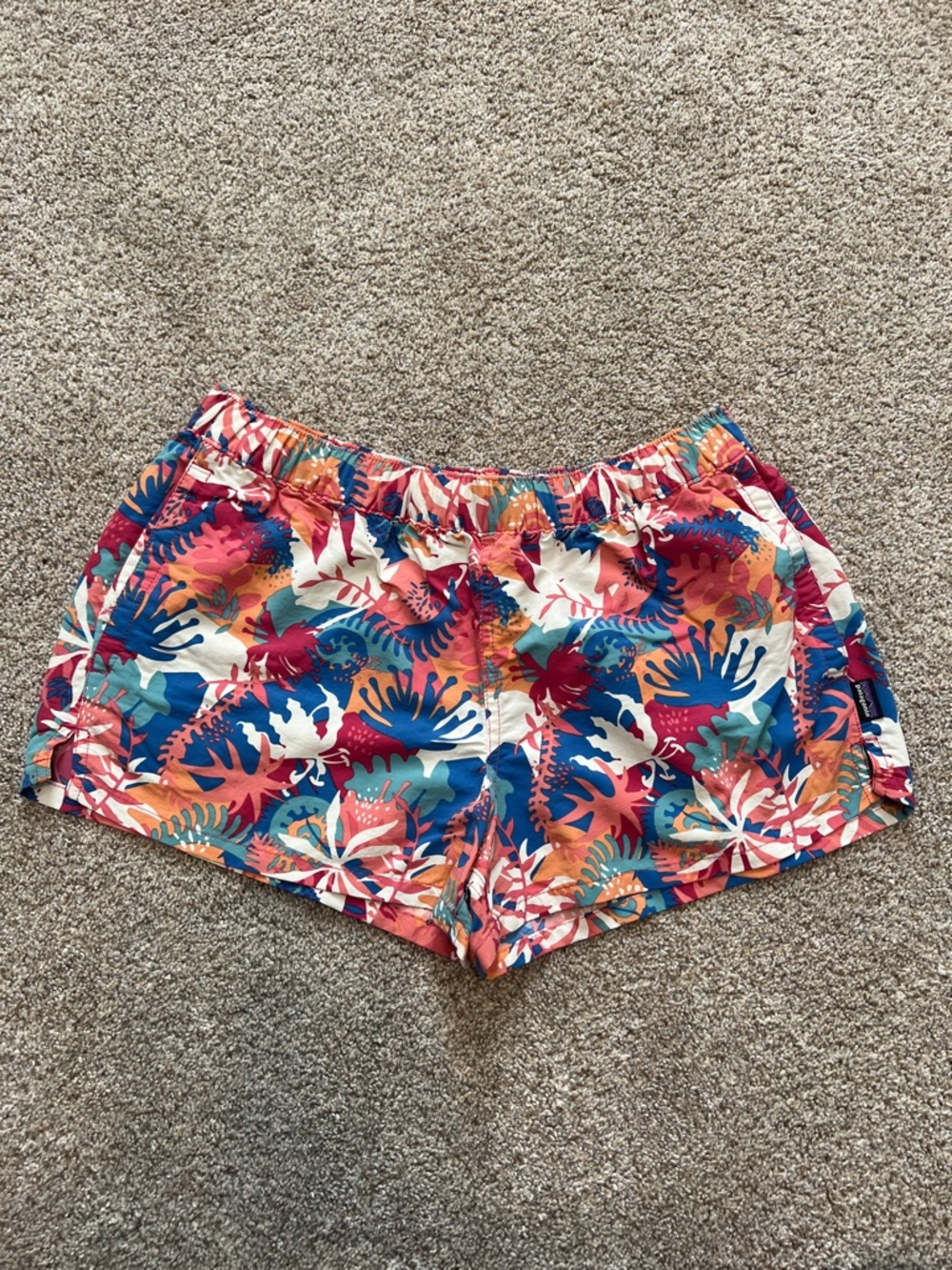 Women's Tropical Print Patagonia Barely Baggies Shorts